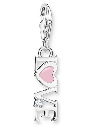 Thomas Sabo Charm Club Charmista love with pink heart berlock 2011-041-9