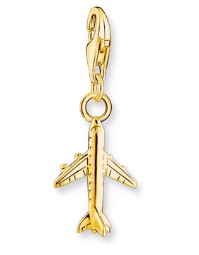 Thomas Sabo Charm Club Charmista aeroplane gold berlock 2012-413-39