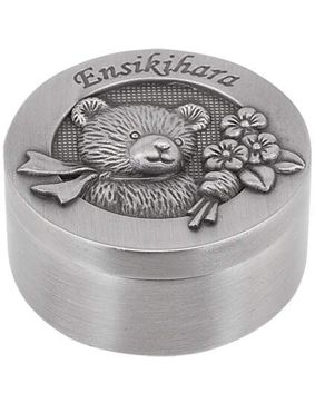 Ask för hårlock, Nalle och blommor 078726