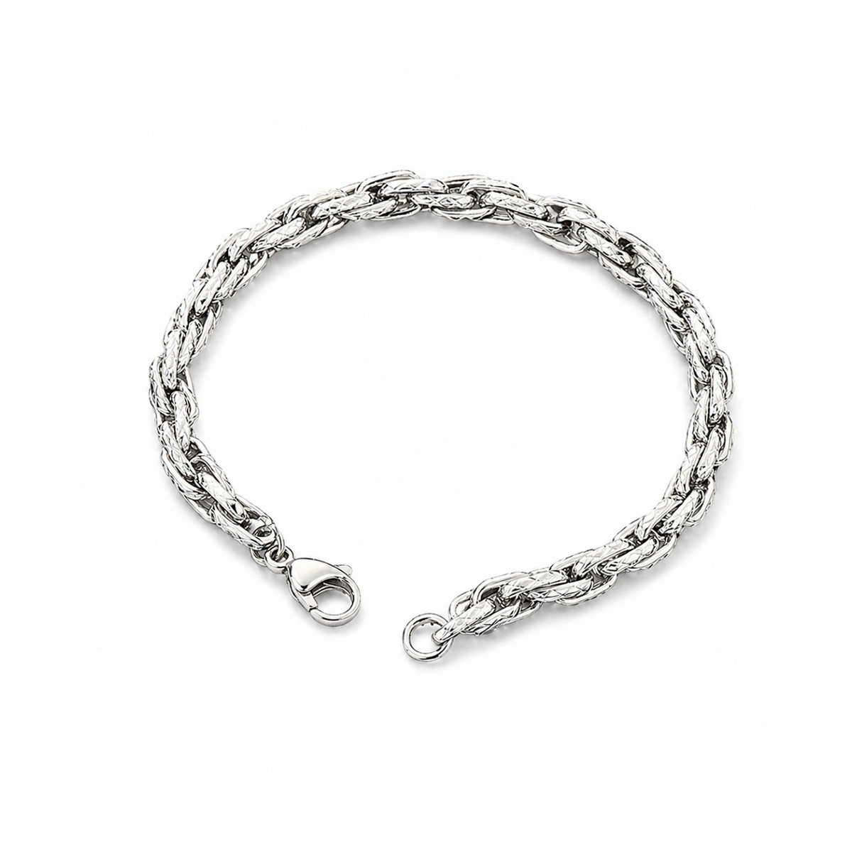 Lykken Viking kedjearmband i stål 20 cm