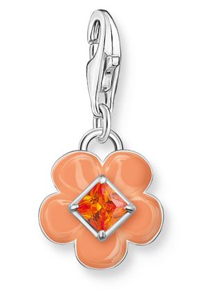 Thomas Sabo Charm Club Charmista orange enamel flower berlock 2029-041-8