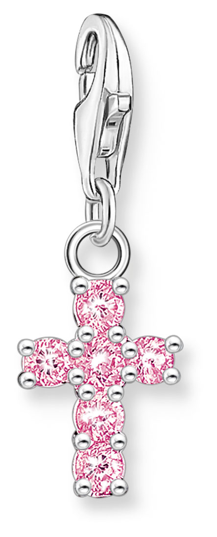 Thomas Sabo Charm Club Charmista pink cross silver berlock 2032-051-9