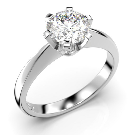 Festive Classic enstensring diamantring 204-100-VK