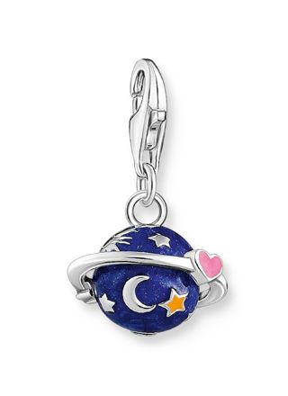 Thomas Sabo Charm Club Charmista Saturn dark blue enamel silver berlock 2041-041-7