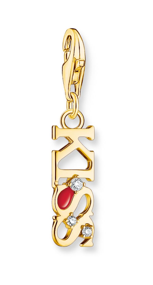 Thomas Sabo Charm Club Charmista As We Kiss Kiss charm berlock 2067-565-10