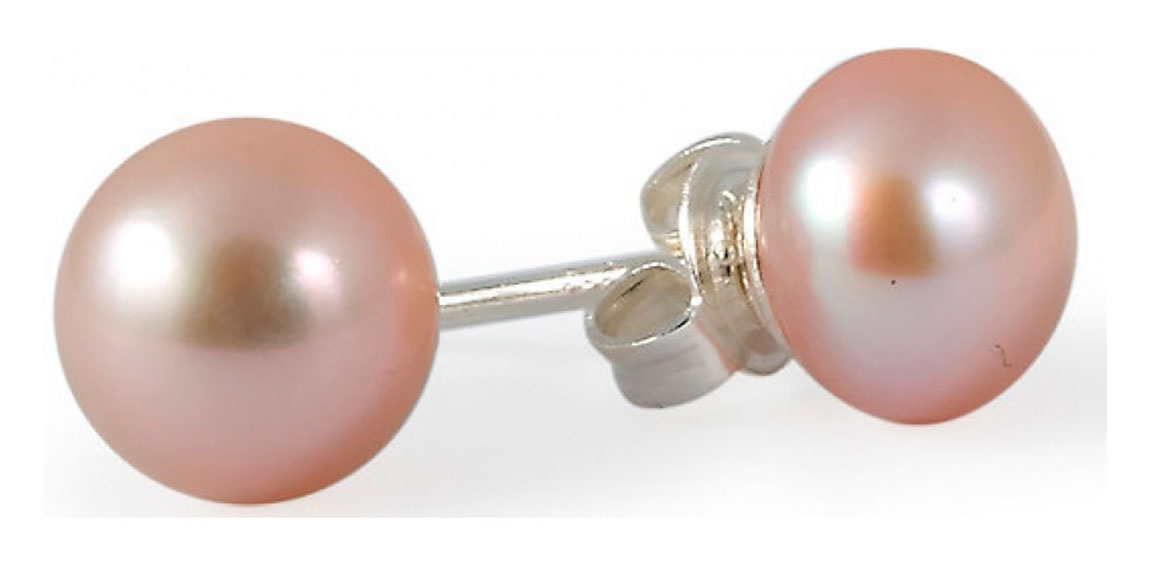 Gaura Pearls rosa pärlörhängen EFB09P