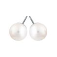 Pirami vitguld 7mm pärlörhängen 00005403