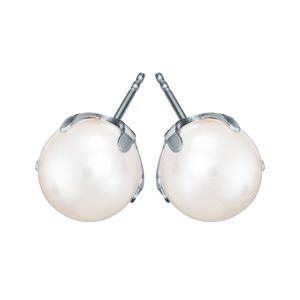 Pirami vitguld 8mm pärlörhängen 00005572 main product photo