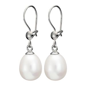 Pirami vitguld 9mm droppformat pärlörhängen 00005555 main product photo