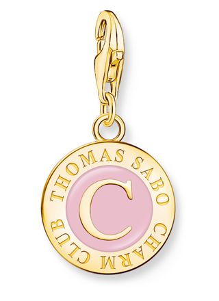 Thomas Sabo Charm Club Charmista pink Charmista Coin gold plated berlock 2097-427-9