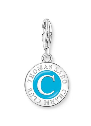 Thomas Sabo Charm Club Charmista turquoise Charmista Coin silver berlock 2098-007-17