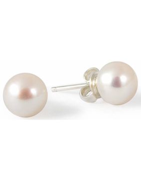 Gaura Pearls vita pärlörhängen EFB09W