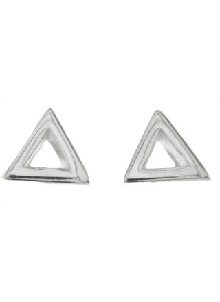 Silver Bar Triangel örhängen 6 mm 2122