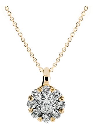 Kohinoor Dahlia guld diamant halsband 213-232K-30