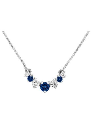 Kohinoor Tia blå safir-diamanthalsband 213-405VS-21