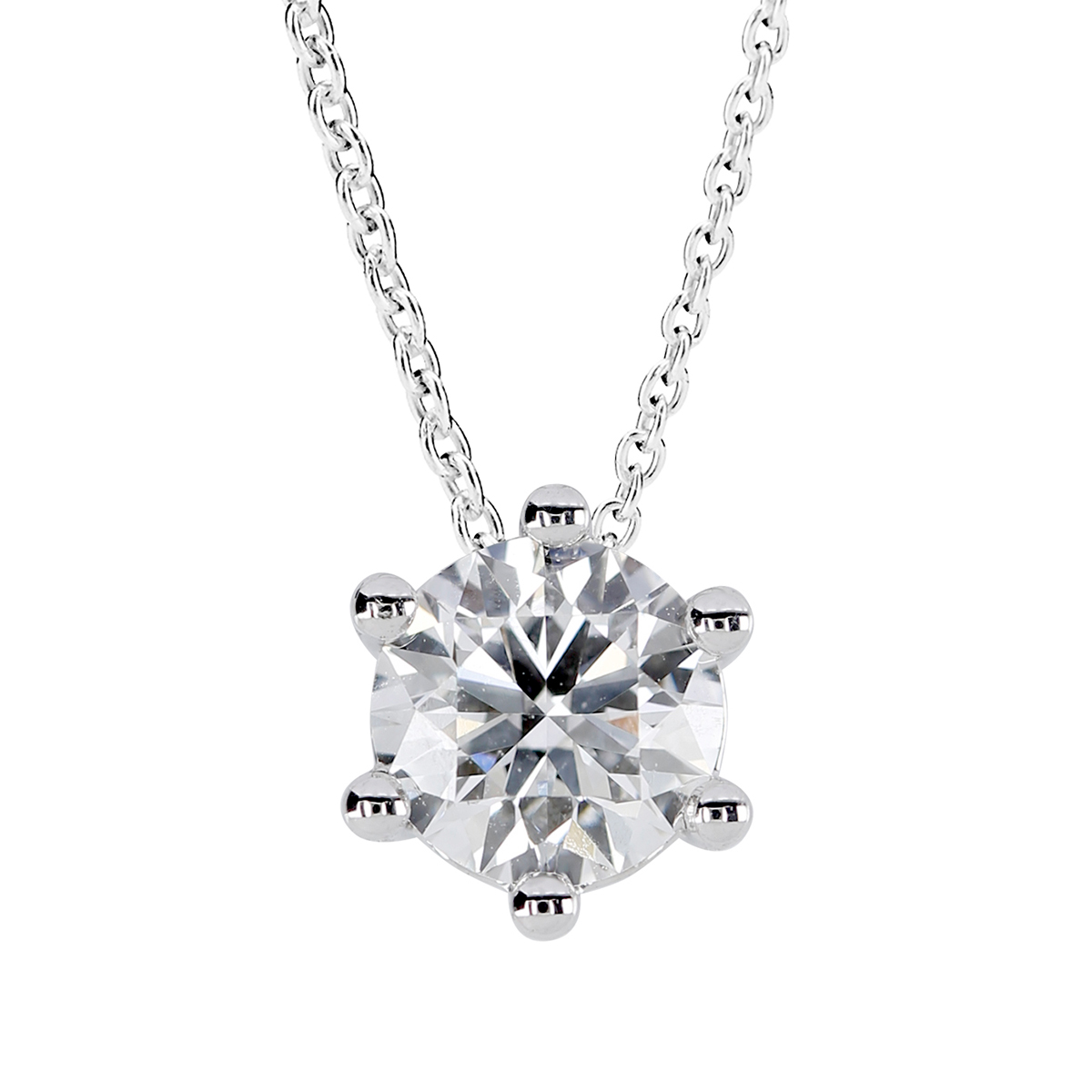 Kohinoor Theia diamantberlock i vitguld med kedja 1.00 ct 213-460V-100L