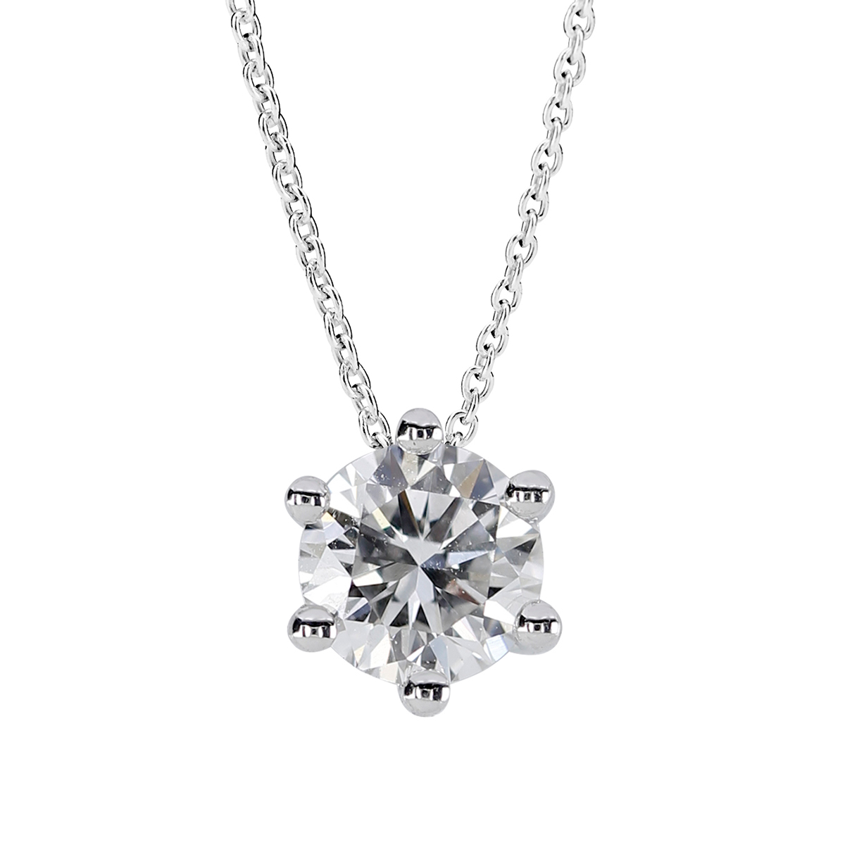 Kohinoor Theia diamantberlock i vitguld med kedja 0.50 ct 213-460V-50L