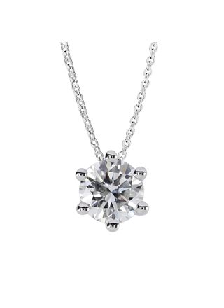 Kohinoor Theia diamantberlock i vitguld med kedja 0.50 ct 213-460V-50L