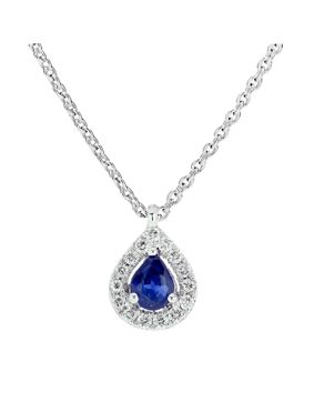 Kohinoor diamanthänge med safir 213-9820VS-42