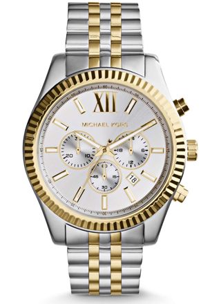 Michael Kors MK8344 Lexington White Dial Two-Tone