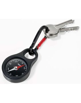 Troika karabin nyckelring med kompass COS10/BK