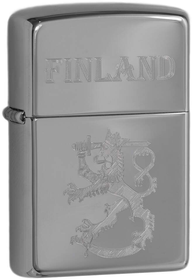 Zippo 250SLF Finlands Leijon Finland blank krom