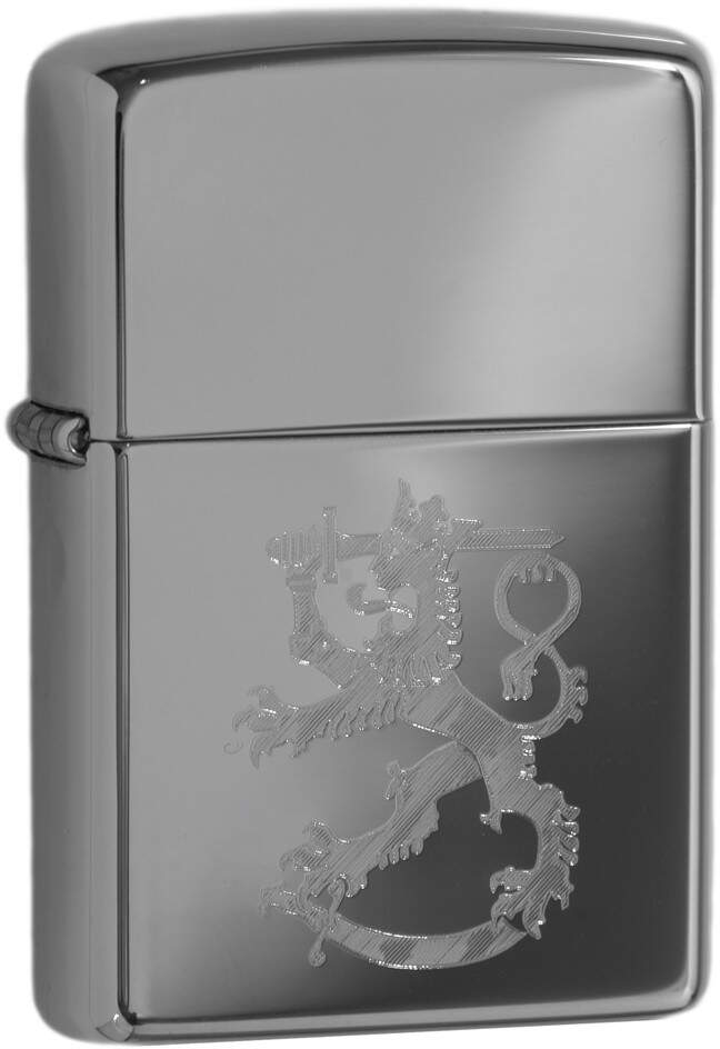 Zippo 250SL Finlands Leijon blank krom