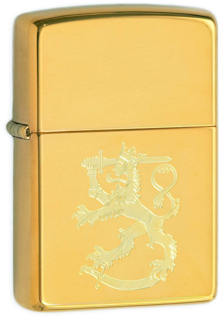 Zippo 254SL Finlands Leijon blank mässing