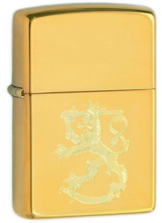 Zippo 254SL Finlands Leijon blank mässing