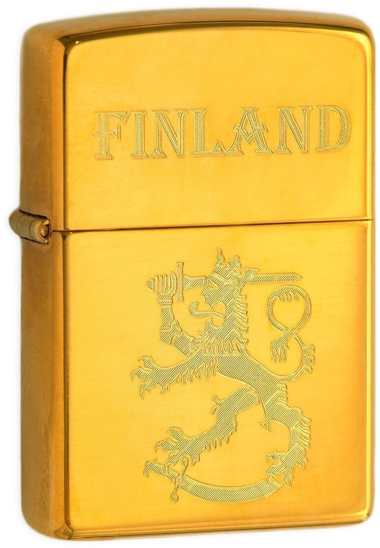 Zippo 254SLF Finlands Leijon Finland blank mässing