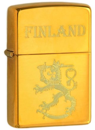 Zippo 254SLF Finlands Leijon Finland blank mässing