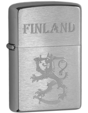 Zippo 200SLF Finlands Leijon Finland borstad krom