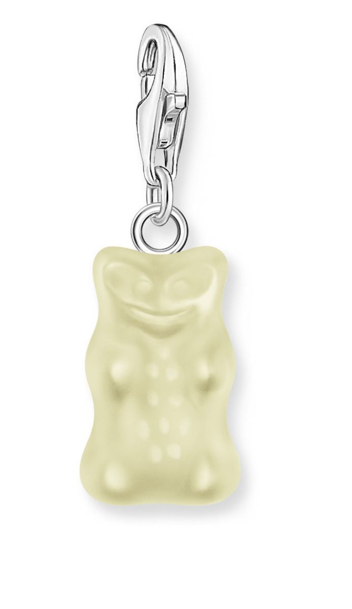 Thomas Sabo Haribo gold-plated charm pendant with goldbears in white berlock 2187-017-14