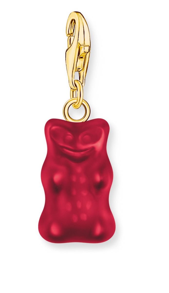Thomas Sabo Haribo gold-plated charm pendant golbeard in red berlock 2190-413-10