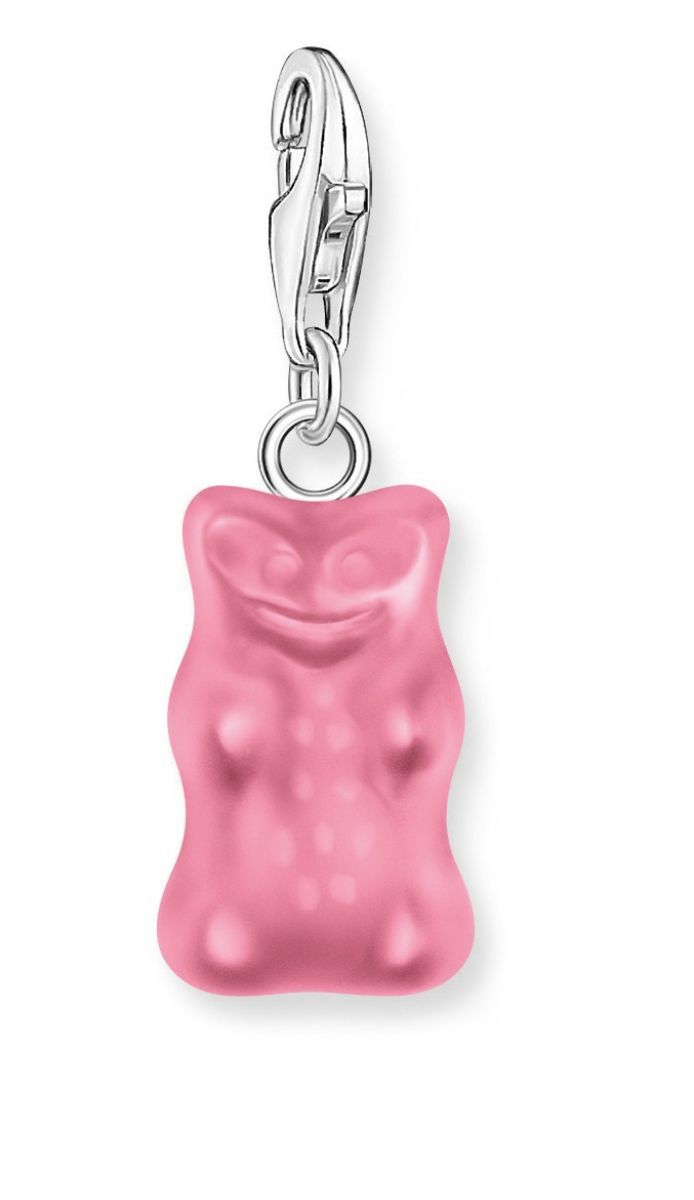 Thomas Sabo Haribo silver charm pendant goldbears in pink berlock 2193-017-9