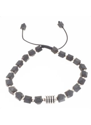 Silver Bar hematit prisma svart justebart 2198