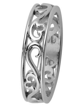 Kohinoor 013-250V Filigran Ring vitguld Laurel