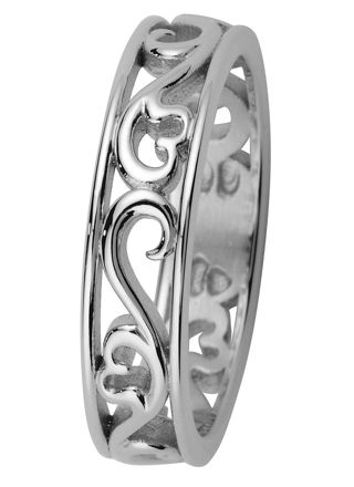 Kohinoor 013-250V Filigran Ring vitguld Laurel
