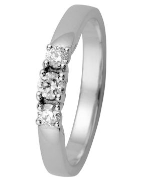 Kohinoor 033-210V-22 Diamantring vitguld Margit