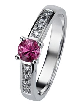 Kohinoor 033-210VP-16 Diamantring vitguld Margit