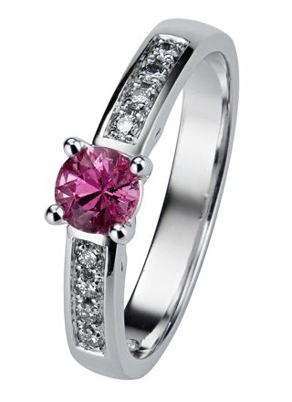 Kohinoor 033-210VP-16 Diamantring vitguld Margit 18