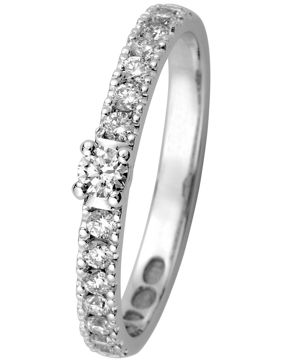 Kohinoor 033-216V-24 Diamantring vitguld Estelle