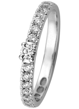 Kohinoor 033-216V-24 Diamantring vitguld Estelle