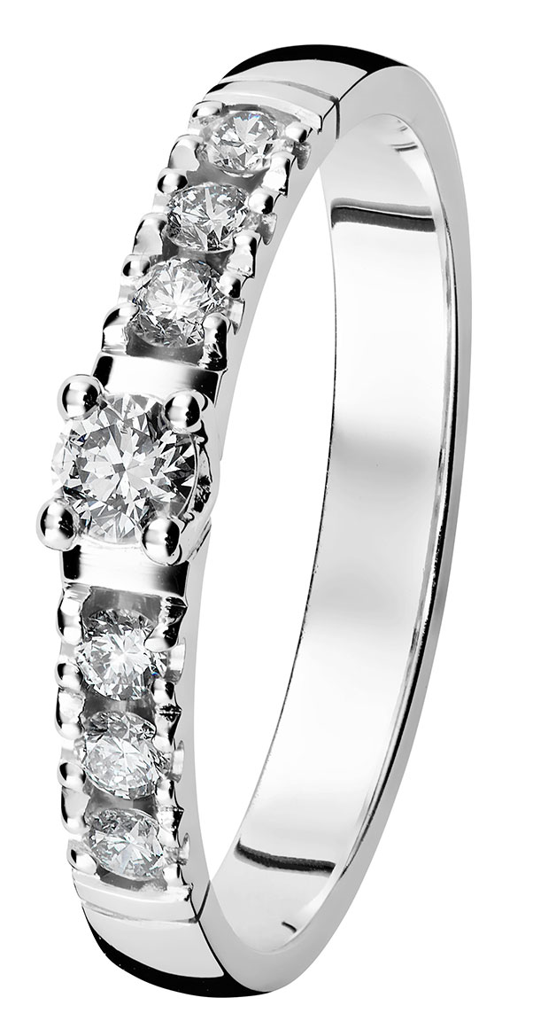 Kohinoor 033-226v-28 Diamantring vitguld Estelle