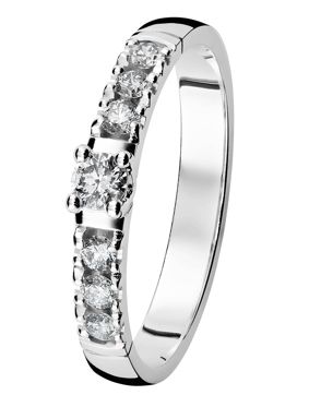 Kohinoor 033-226v-28 Diamantring vitguld Estelle