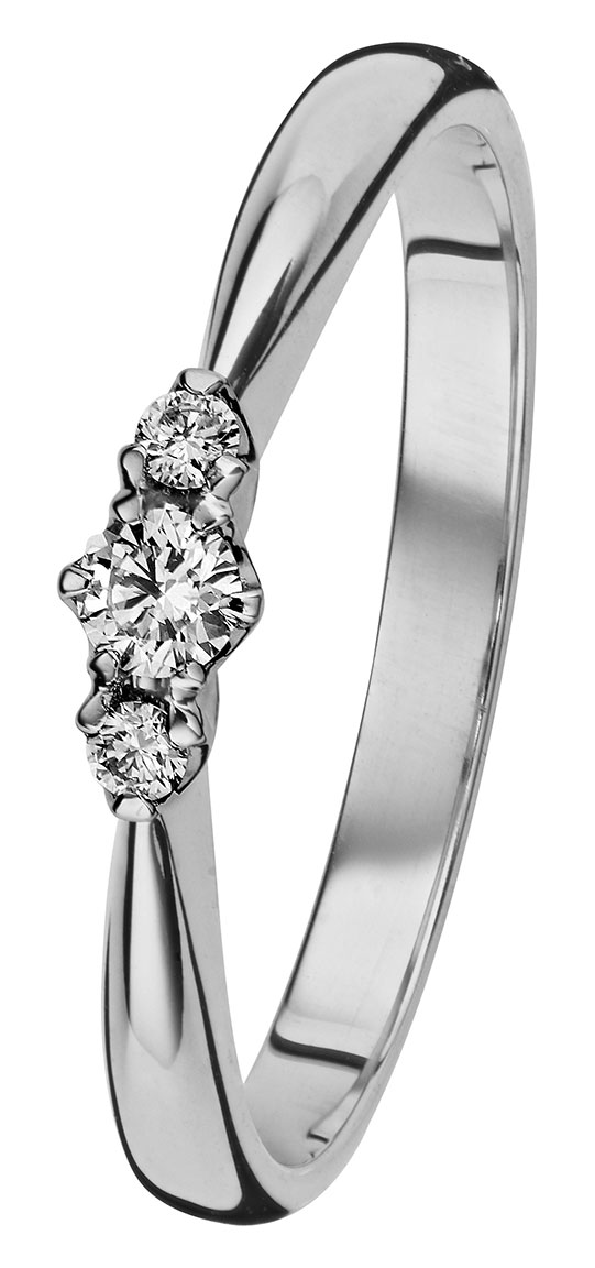 Kohinoor 033-235V-11 Vitguld Diamantring Helene