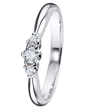 Kohinoor vitguld 033-235V-16 Diamantring vitguld Helene