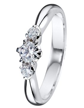 Kohinoor vitguld Helene 033-235V-30 Diamantring