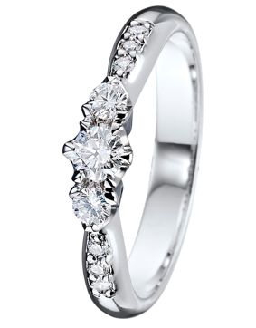 Kohinoor 033-235V-31 Diamantring vitguld Helene