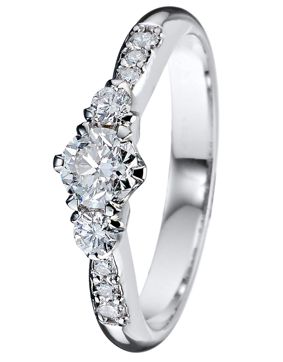 Kohinoor 033-235V-48 Diamantring vitguld Helene